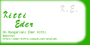 kitti eder business card